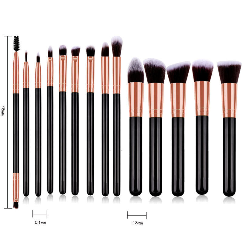 14Pcs Kabuki Make up Brushes Set Eye Shadow Blusher Face Powder Foundation Use