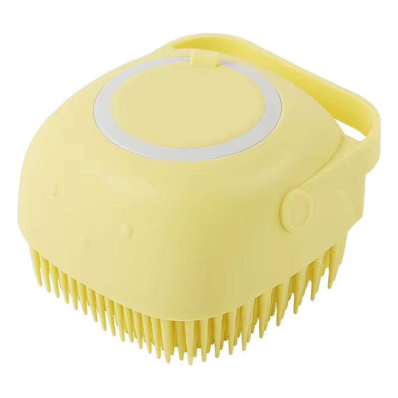 Silicone Shampoo Bath Brush Massage Comb Grooming Scrubber Brush Bathing Accessories Baby Kids Silicon Body Scrubber