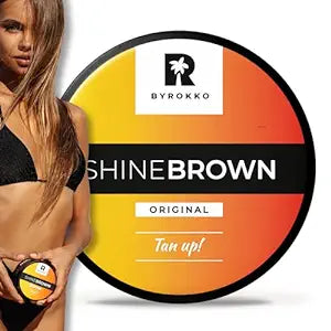 BYROKKO Shine Brown Tanning Accelerator Cream 7.1 Fl Oz (210 ml)