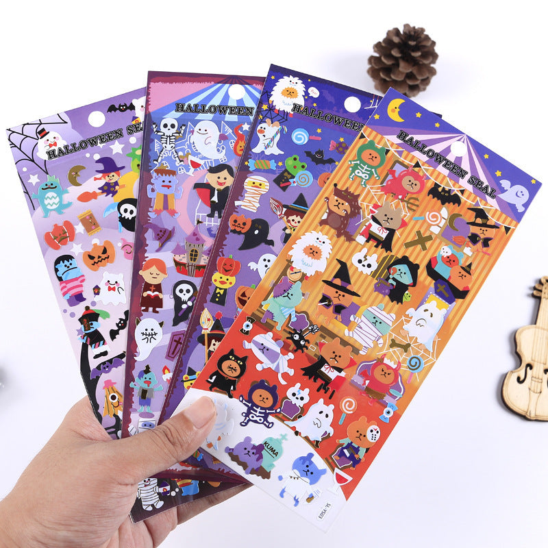 Halloween Gift Flat Adhesive PVC Stickers