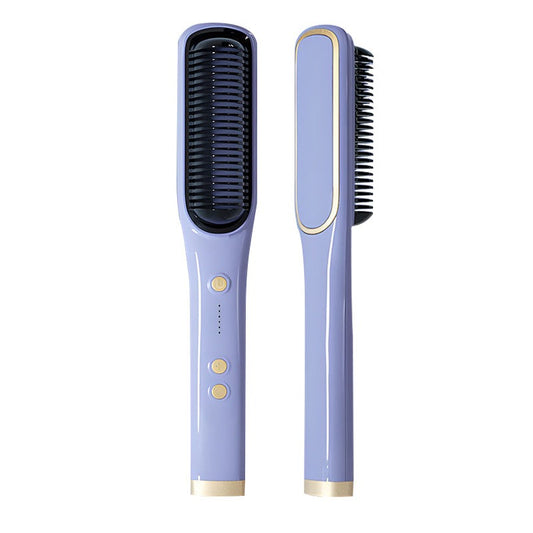 New Straight Hair Comb Negative Ion Straightener for Straight and Curled Hair Dual Use Electric Curling Hair Comb Inner Buckle L