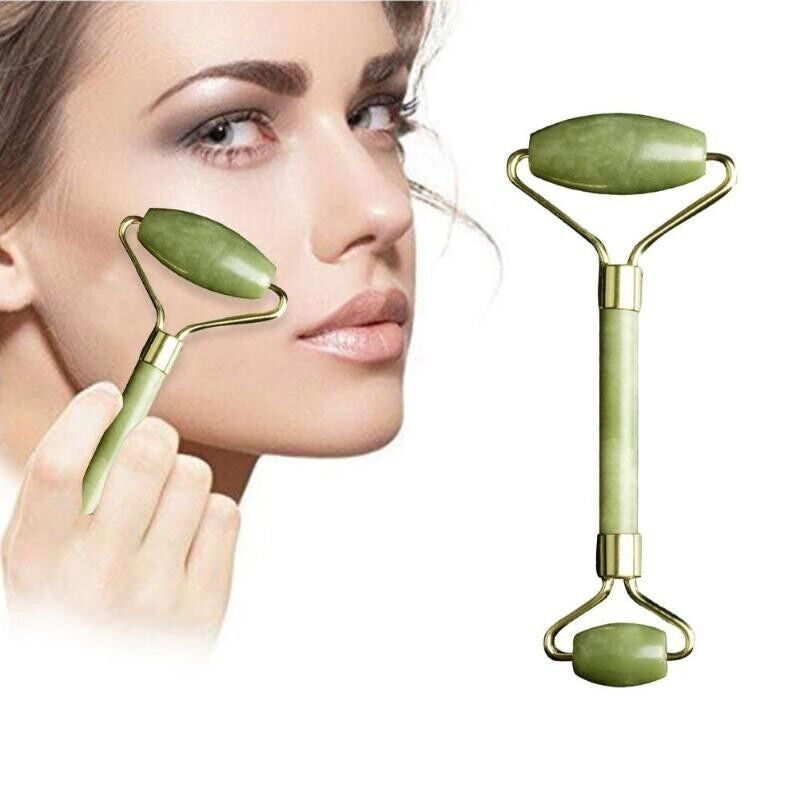 New Jade Face Massagers Roller Tool Beauty Face Eye Neck Anti-Ageing Therapy