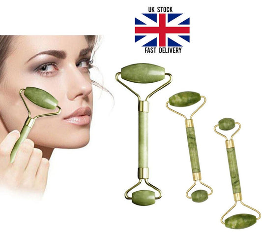 New Jade Face Massagers Roller Tool Beauty Face Eye Neck Anti-Ageing Therapy