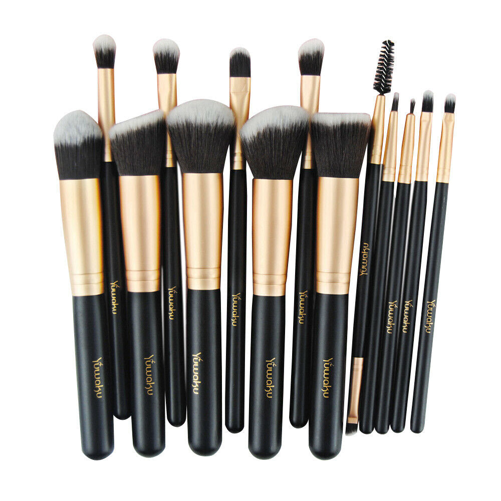 14Pcs Kabuki Make up Brushes Set Eye Shadow Blusher Face Powder Foundation Use