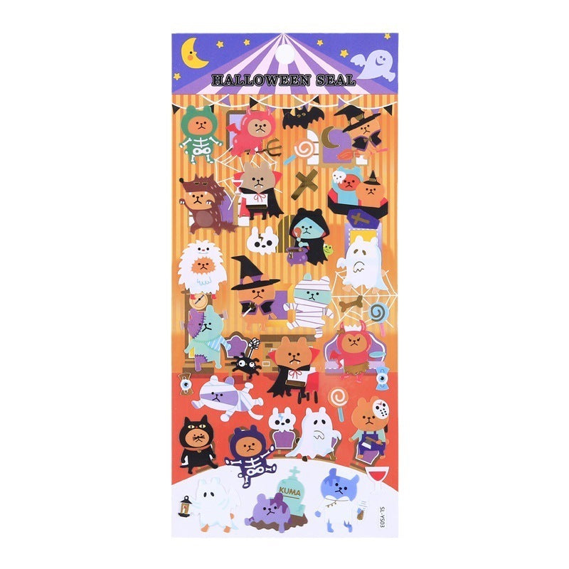 Halloween Gift Flat Adhesive PVC Stickers