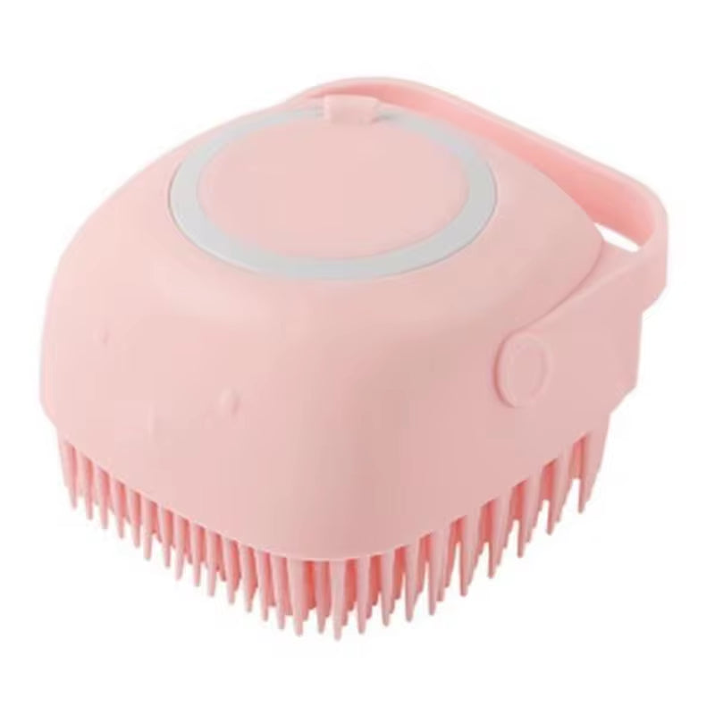 Silicone Shampoo Bath Brush Massage Comb Grooming Scrubber Brush Bathing Accessories Baby Kids Silicon Body Scrubber