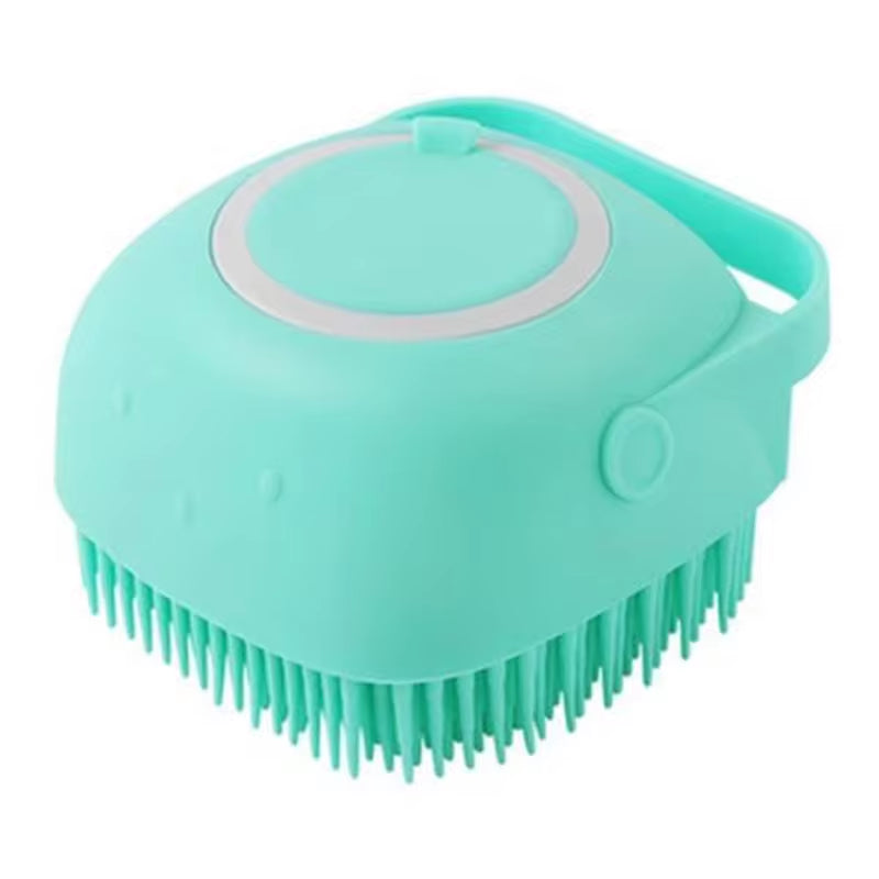 Silicone Shampoo Bath Brush Massage Comb Grooming Scrubber Brush Bathing Accessories Baby Kids Silicon Body Scrubber